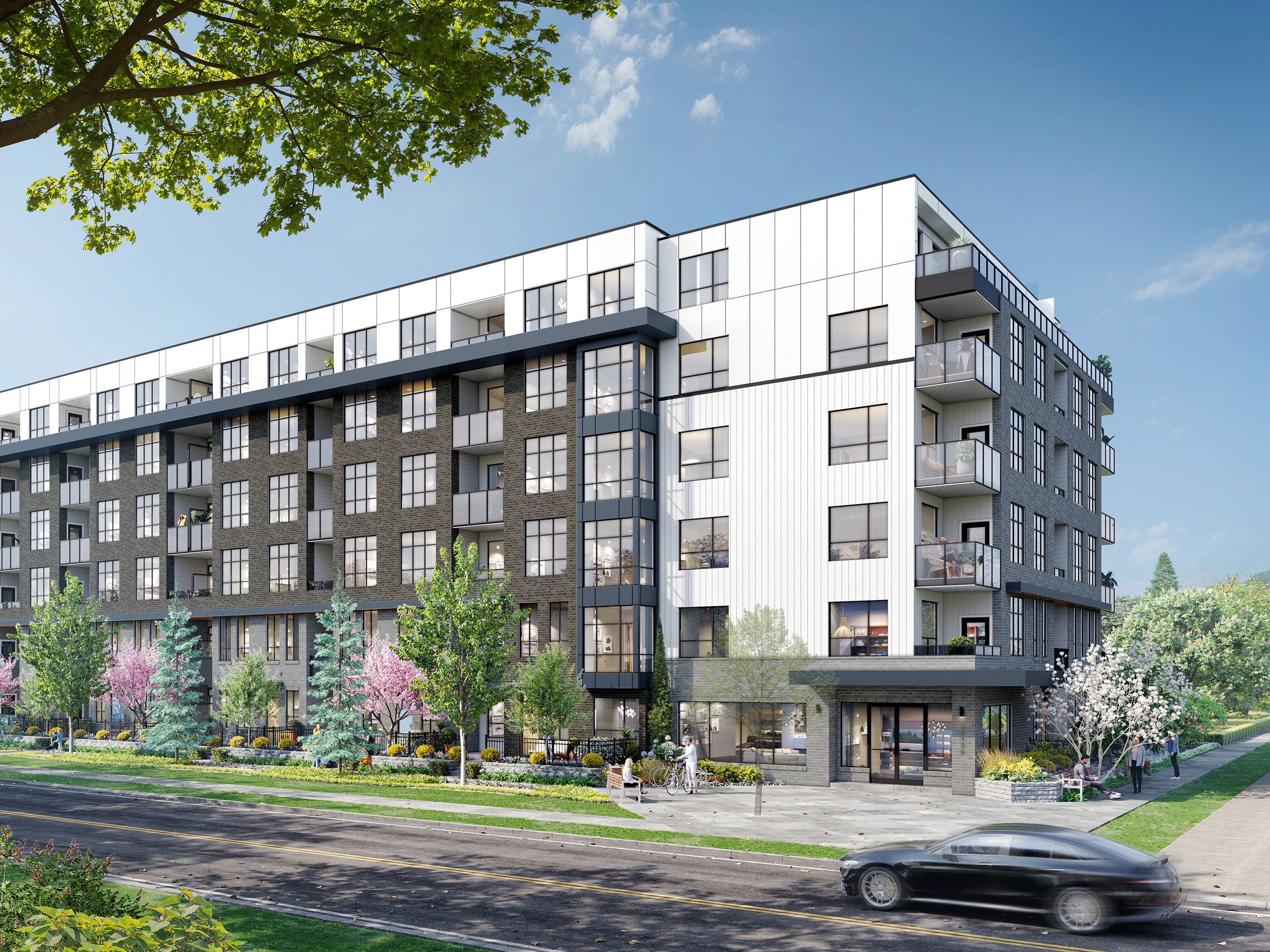 Exterior of Fleetwood Village 2 Condos in Surrey